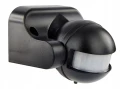 Czujnik ruchu sensor LED czarny PIR 180 stopni 1200W