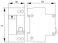 Schelinger wyłącznik RCBO 2P B 10A 30mA TYP AC