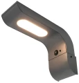 Lampa elewacyjna oprawa hybrydowa LED 7W 600lm szary z czujnikiem 16,3cm