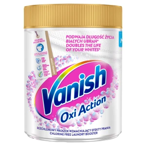 Vanish Oxi Action White Odplamiacz do prania białego w proszku 470g