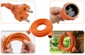 Vayox Przedłużacz elektryczny 16A 2x1,5 mm2 pomarańczowy bez uziemienia 10m