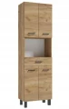 Słupek łazienkowy stojący modny i praktyczny dąb craft złoty 50x169cm