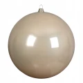 Bombka choinkowa plastikowa okrągła gładka XXL kremowa 25cm 1szt