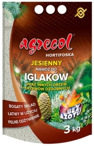 Agrecol Hortifoska Nawóz jesienny do iglaków bez azotu 3kg