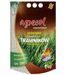 Agrecol Hortifoska Nawóz jesienny do trawników i traw ozdobnych 1kg