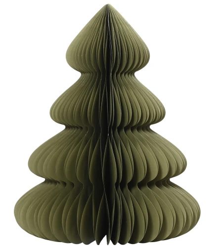 Figurka świąteczna papierowa Choinka zgnita zieleń 60cm 1szt