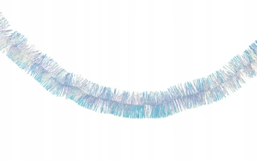 Łańcuch choinkowy girlanda błyszczący opalizujący biały 7x270cm 1szt