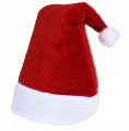 Czapka Świętego Mikołaja czerwona pluszowa z pomponem 45cm 1szt