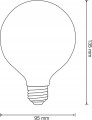 Żarówka LED filament ozdobna 7,5w E27 ciepła