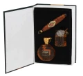 Bombki choinkowe szklane kształtki Whisky cygaro szklanka 9,6cm 3szt
