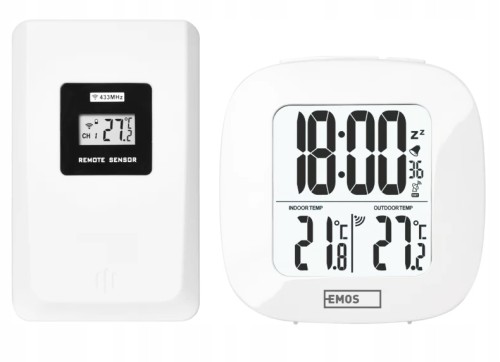 Termometr bezprzewodowy zewnętrzny wewnętrzny LCD E0127