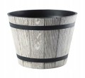 Donica doniczka okrągła imitacja drewna duża MADERA 40cm