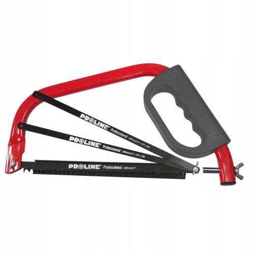 Piła kabłąkowa ręczna do gałęzi 30cm 3 brzeszczoty