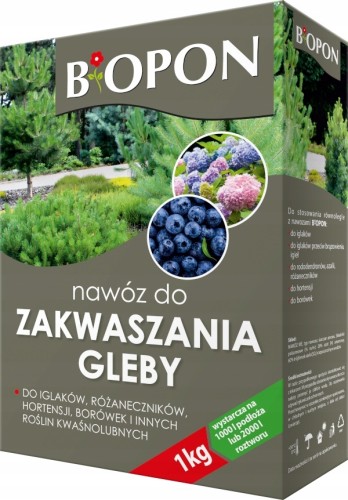 Nawóz granulat do zakwaszania zakwaszacz gleby 1kg
