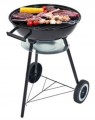 Grill kociołek węglowy z półką kółkami pokrywą