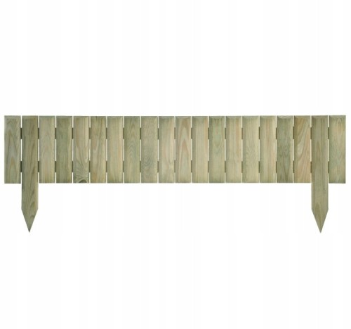 Płotek trawnikowy drewniany palisada ogrodowa 90cm