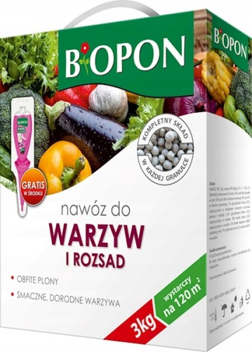 Nawóz granulowany do warzyw Biopon 3kg