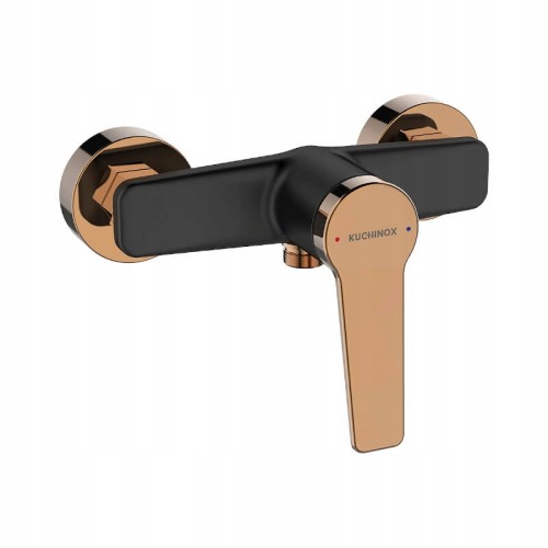 Bateria natryskowa prysznicowa ścienna Alanis czarna