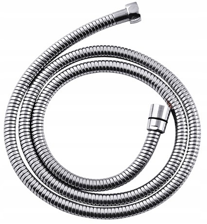 Wąż prysznicowy guma metal 150cm Lugo chrom