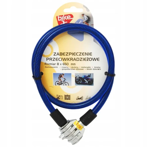 Zabezpieczenie rowerowe na szyfr linka BIKE OK