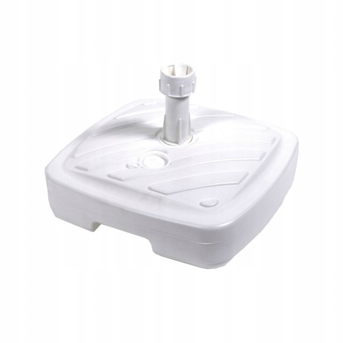 Stojak pod parasol ogrodowy 40x40x10cm biały