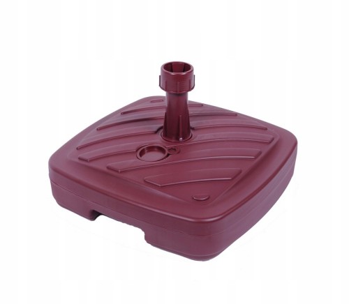 Stojak pod parasol ogrodowy 40x40x10cm bordowy