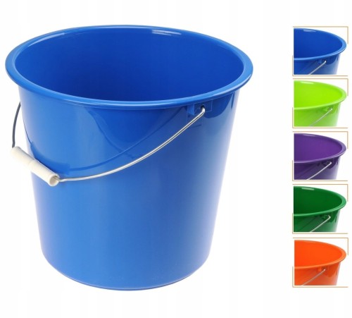 Wiadro plastikowe gospodarcze 10l multikolor