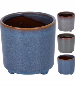Doniczka osłonka ceramiczna na nóżkach 12x12cm BP2000060