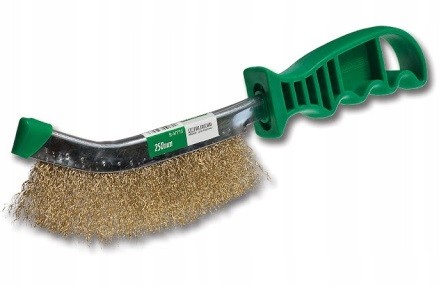 Szczotka druciana mosiężna do felg rdzy farb 250mm S-47715