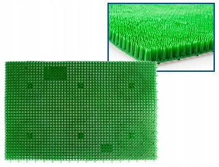 Wycieraczka igłowa sztuczna trawa 39x58 cm zielona