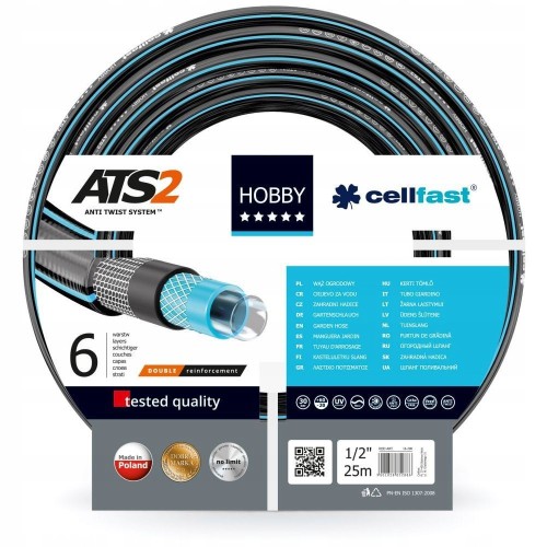 Wąż ogrodowy CellFast Hobby ATS2™ 1/2 cala 25m