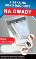 Siatka na okno dachowe przeciw owadom BROS 120x170 biała