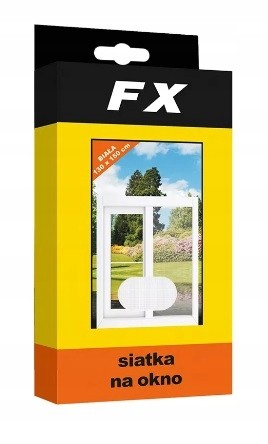 Siatka na okno przeciw owadom FX 150x130 cm biała