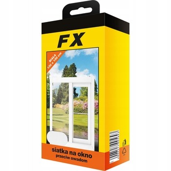 Siatka na okno przeciw owadom FX 150x180 cm biała