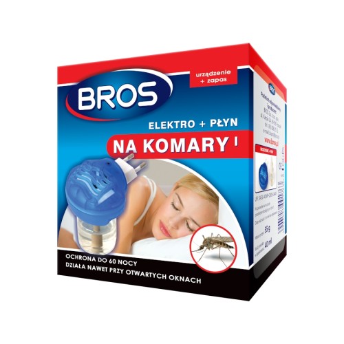 Elektro + płyn środek na komary do kontaktu 40ml