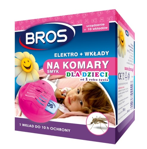 Środek na komary dla dzieci od 1 roku życia Elektro + wkłady 10szt.