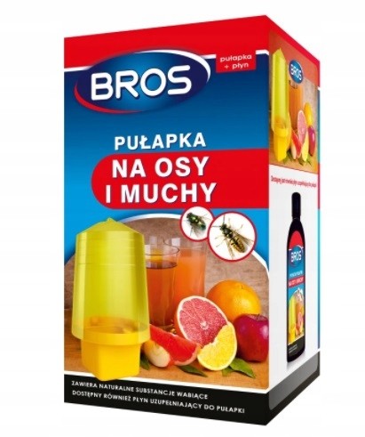 Pułapka na osy i muchy wabiąca z płynem BROS