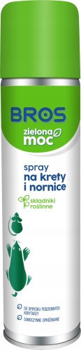 Środek na krety i nornice w sprayu BROS Zielona Moc 400ml