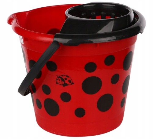 Wiadro do mopa z wyciskaczem 10l czerwone Biedronka