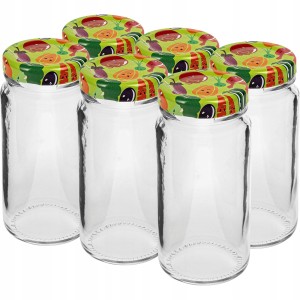 Słoik szklany z zakrętką TO fi43 90ml - 6 szt