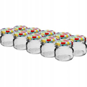 Słoik szklany z zakrętką TO fi43 30ml - 10 szt