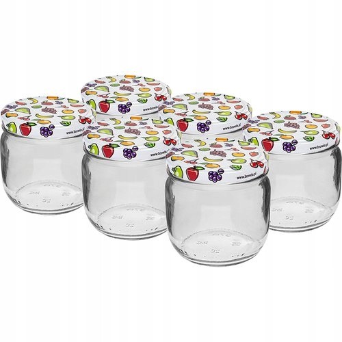 Słoik szklany z zakrętką TO fi82/6 370ml - 6 szt