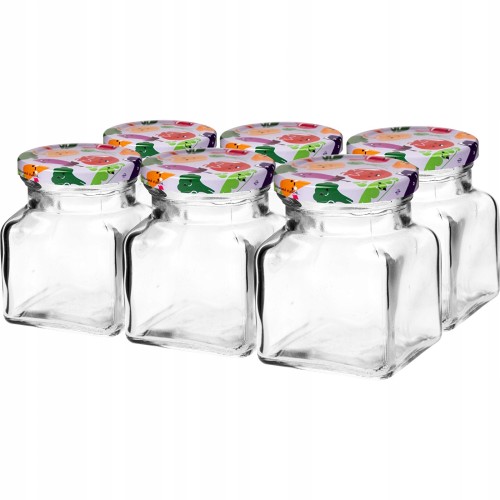 Słoik szklany z zakrętką TO fi53 120ml - 6 szt