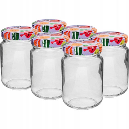 Słoik szklany z zakrętką TO fi53 156ml - 6 szt