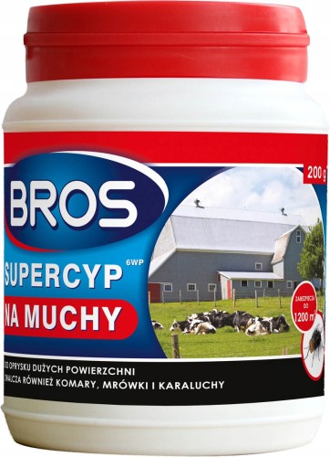 Preparat do oprysku na muchy BROS Supercyp 6 WP