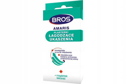 Plastry łagodzące ukąszenia komarów BROS Amaris 20 szt