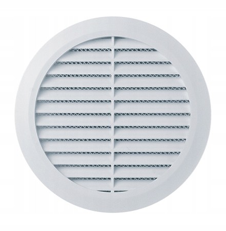 Kratka wentylacyjna okrągła T77 fi110 biała