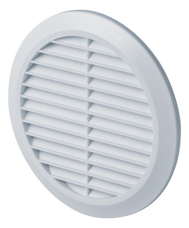 Kratka wentylacyjna okrągła T36 fi100-150 biała