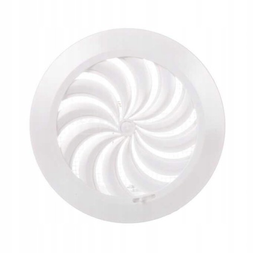 Kratka wentylacyjna okrągła T95 fi100 biała