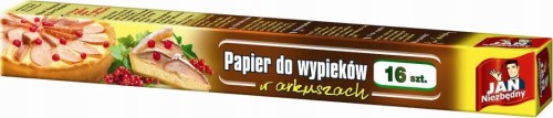 Papier do pieczenia w arkuszach Jan Niezbędny 16szt
